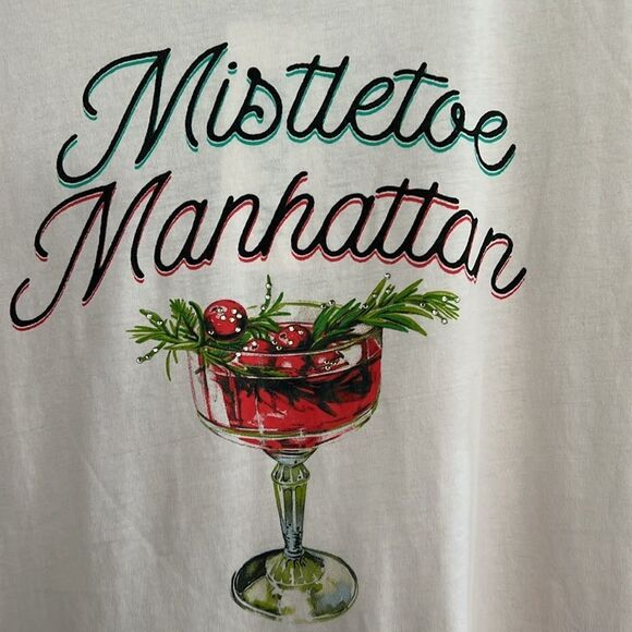 Wildfox Light Pink Mistletoe Manhattan Ryan Tee - Picture 8 of 11